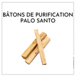 bâtons de purification palo santo