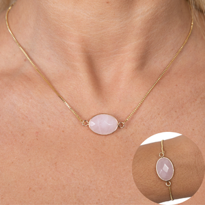 parure quartz rose