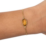 Bracelet lithotherapie citrine pour le signe du gémeaux