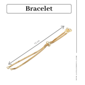 bracelet chaîne dorée