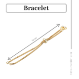 bracelet chaîne dorée