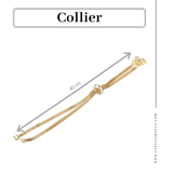 collier chaîne dorée 