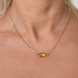 Bracelet lithotherapie citrine pour la fatigue