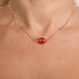 Bijoux Cornaline "SCIATIQUE"